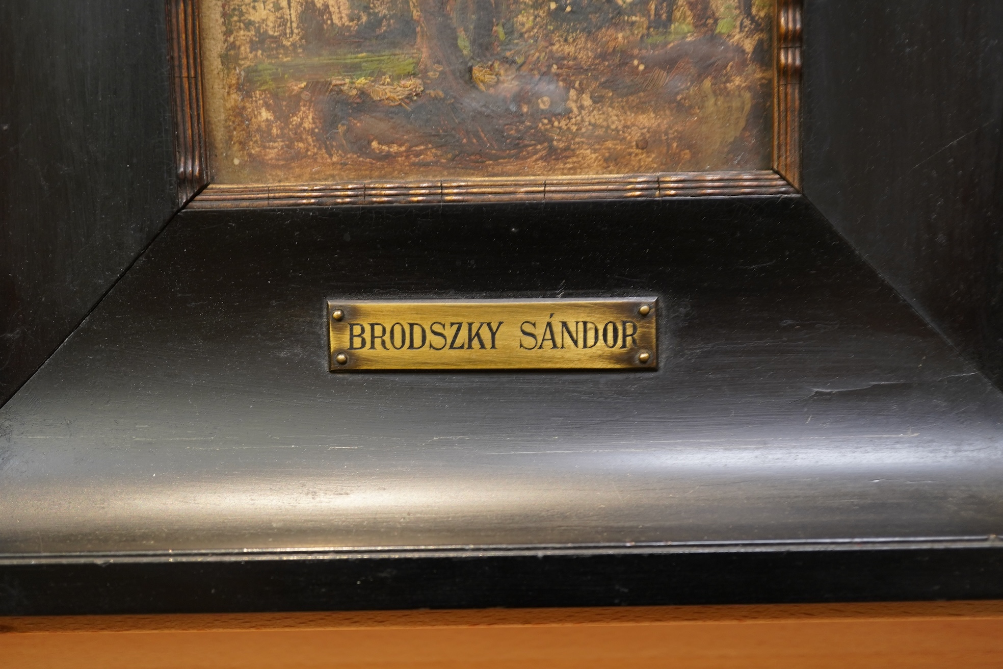 Sándor Brodszky, Hungarian (1819-1901), Landscape with trees
